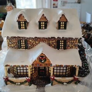 Charming Holiday Village House with Snowy Roof